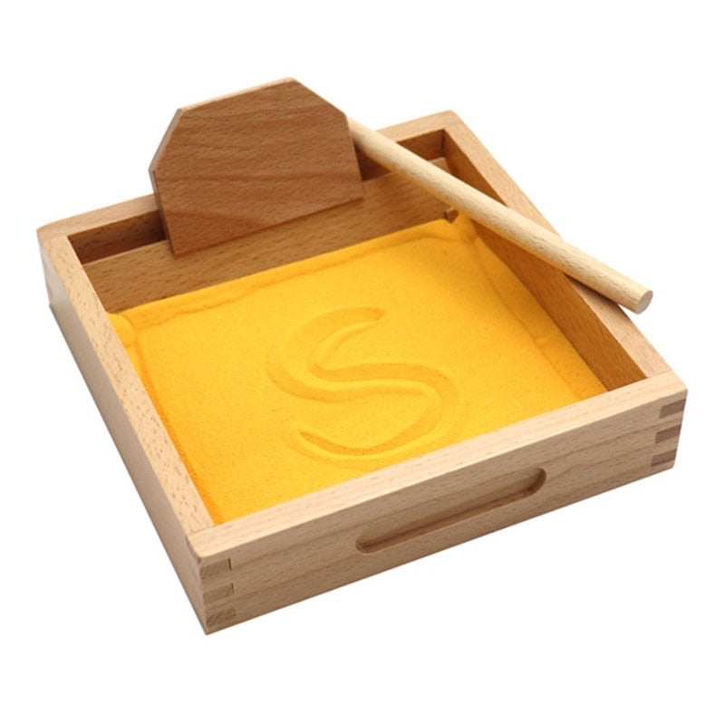Montessori Writing Sand Box