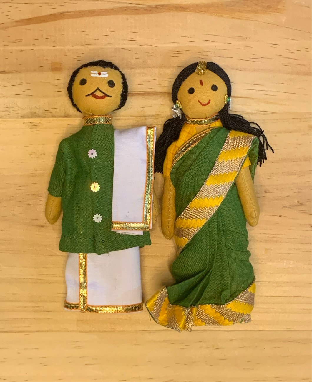 Handmade Magnetic Couple Dolls