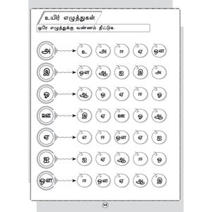 Tamil Writing For Beginners - Adippadai Thamizh Book 1