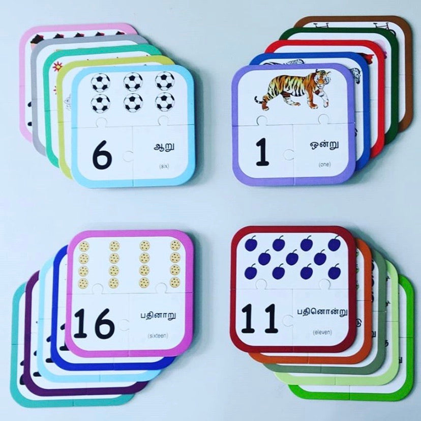 Number Puzzles (1 to 20)